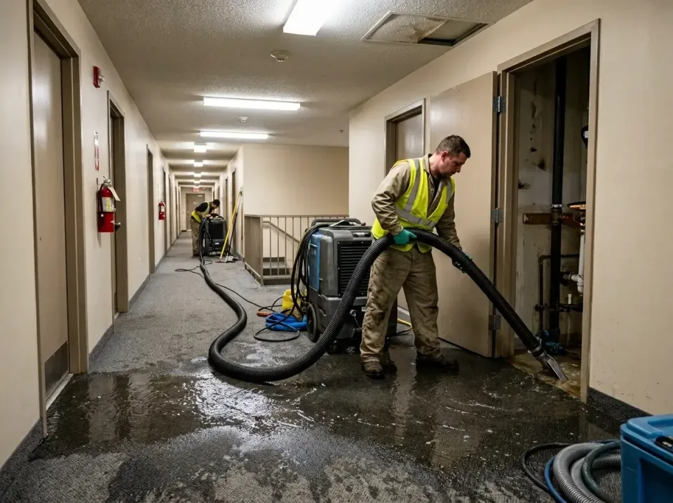 multi-unit-apartment-hallway-f-005 — frequently asked questions, Emergency Burst Pipe Water Extraction & Removal in McKees R…